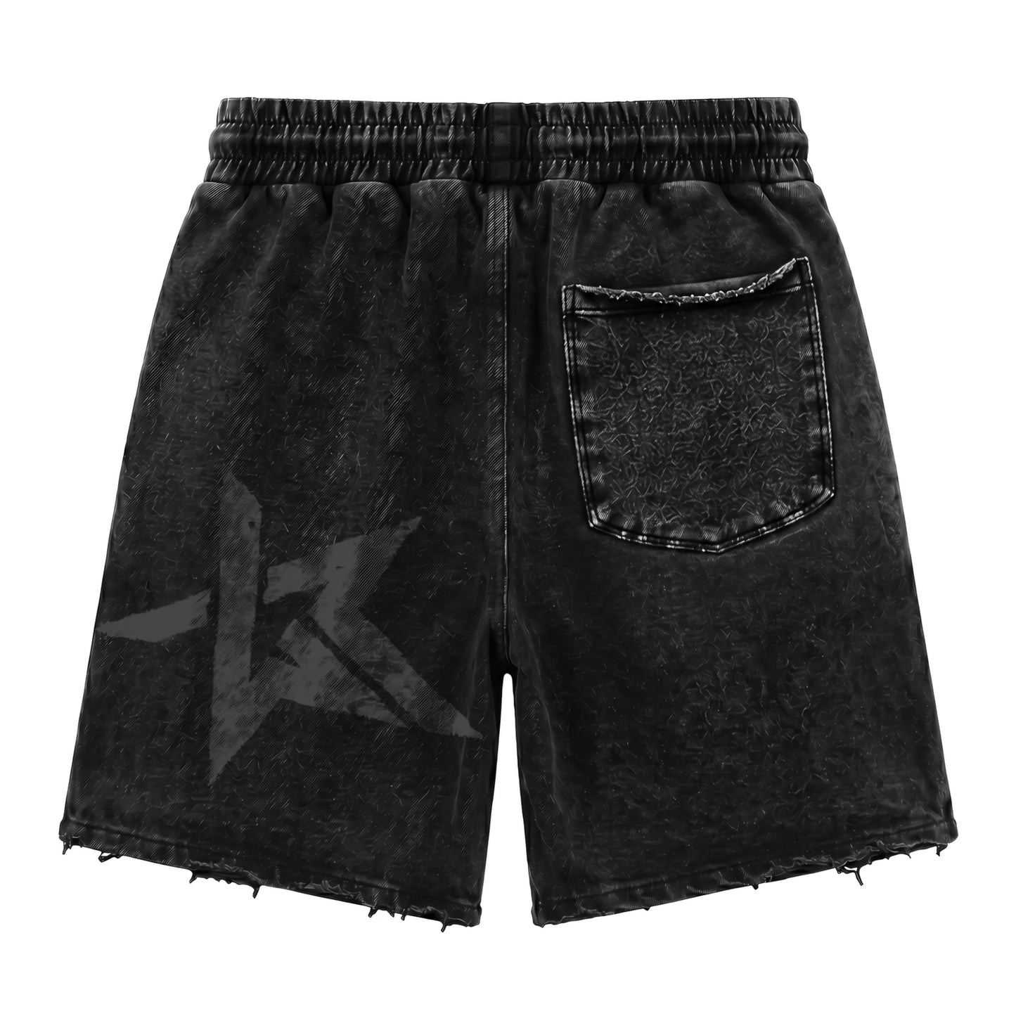 Wknd Riot See Red Luxury Sweat Shorts With Rhinestones