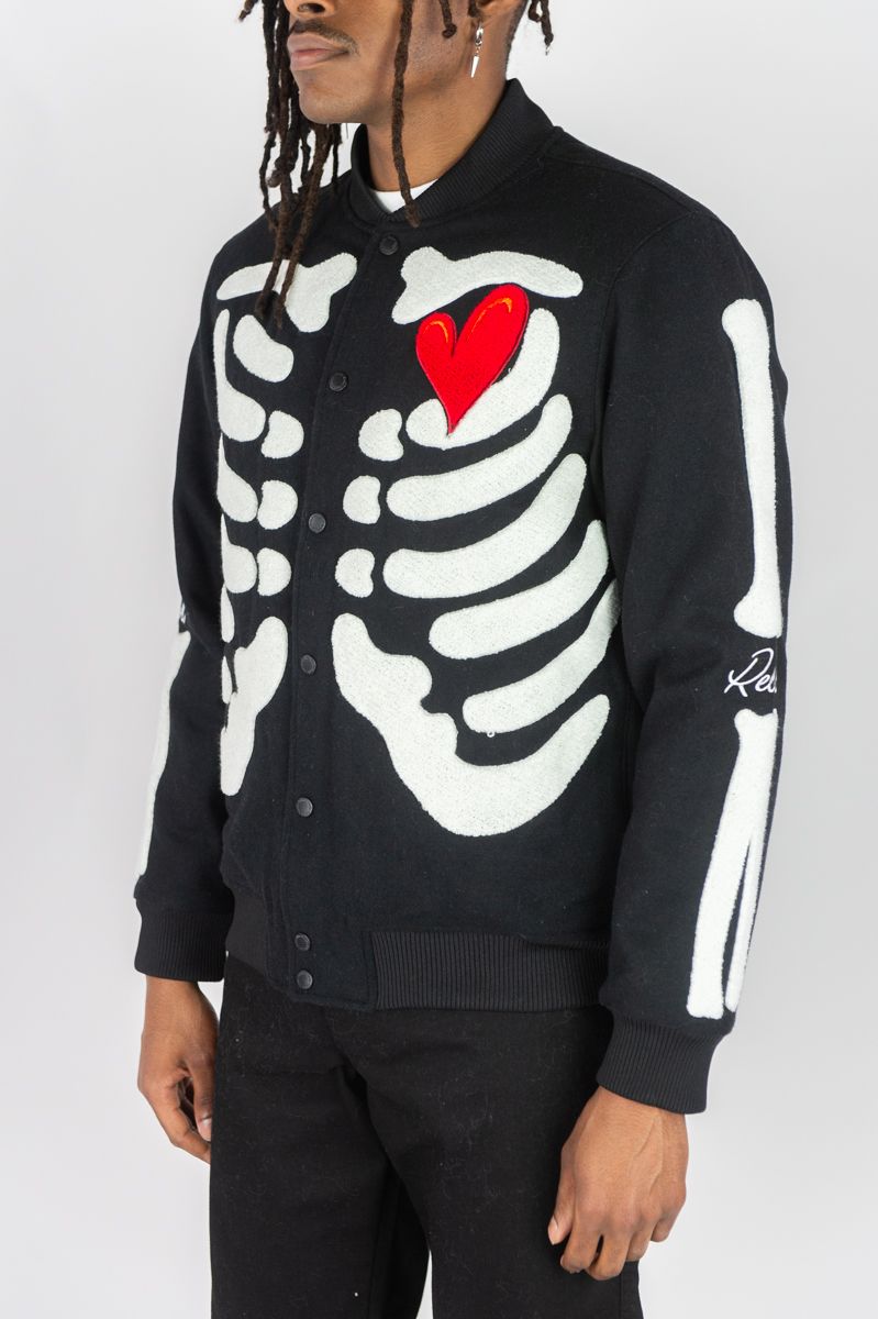 Rebel Minds Skeleton Melton Jacket