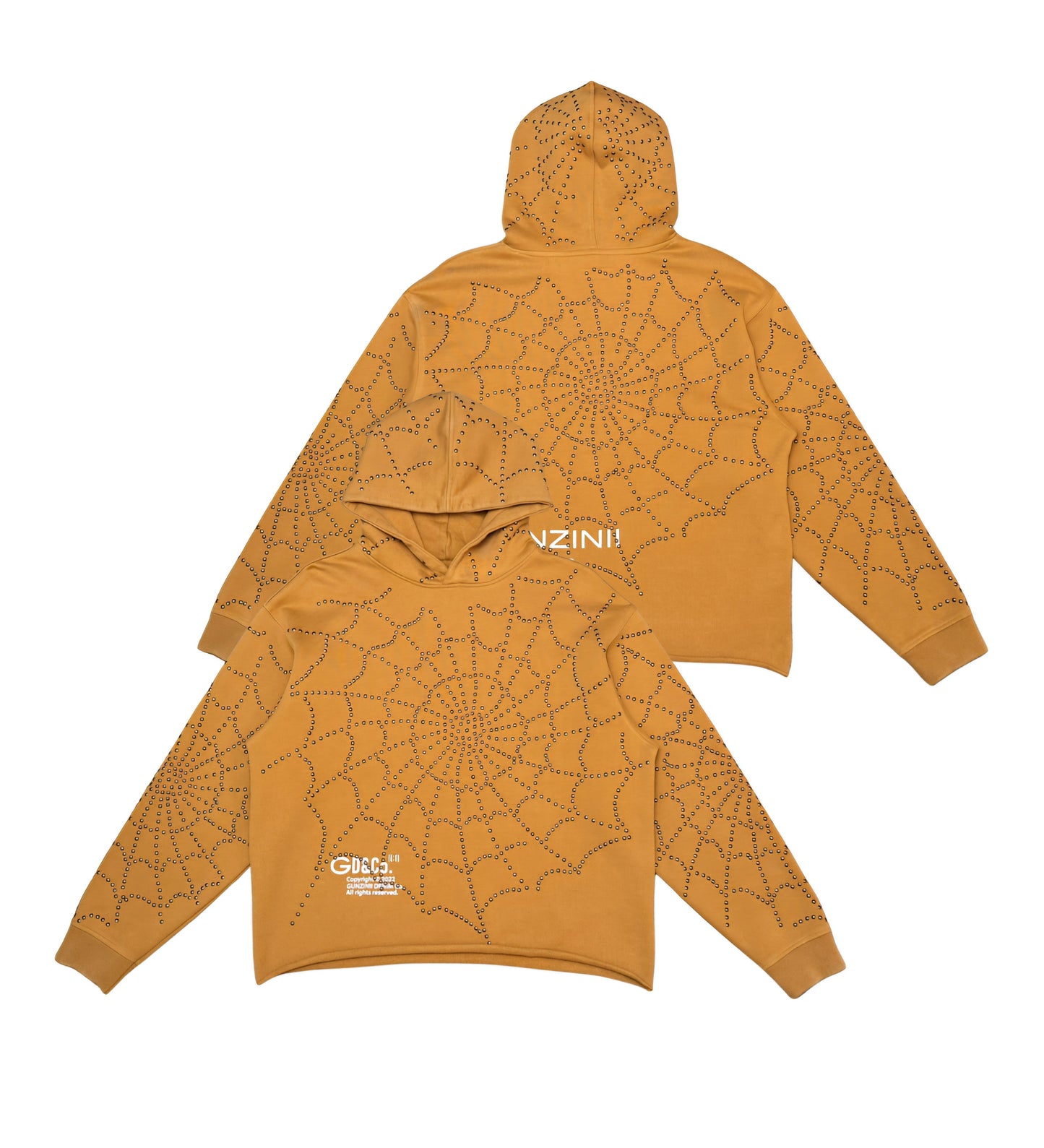 Gunzinii Metal Web Cropped Hoodie