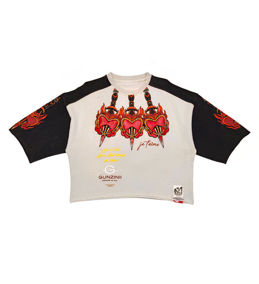 Gunzini Stabbed Me In The Back Tshirt Cropped T-shirt