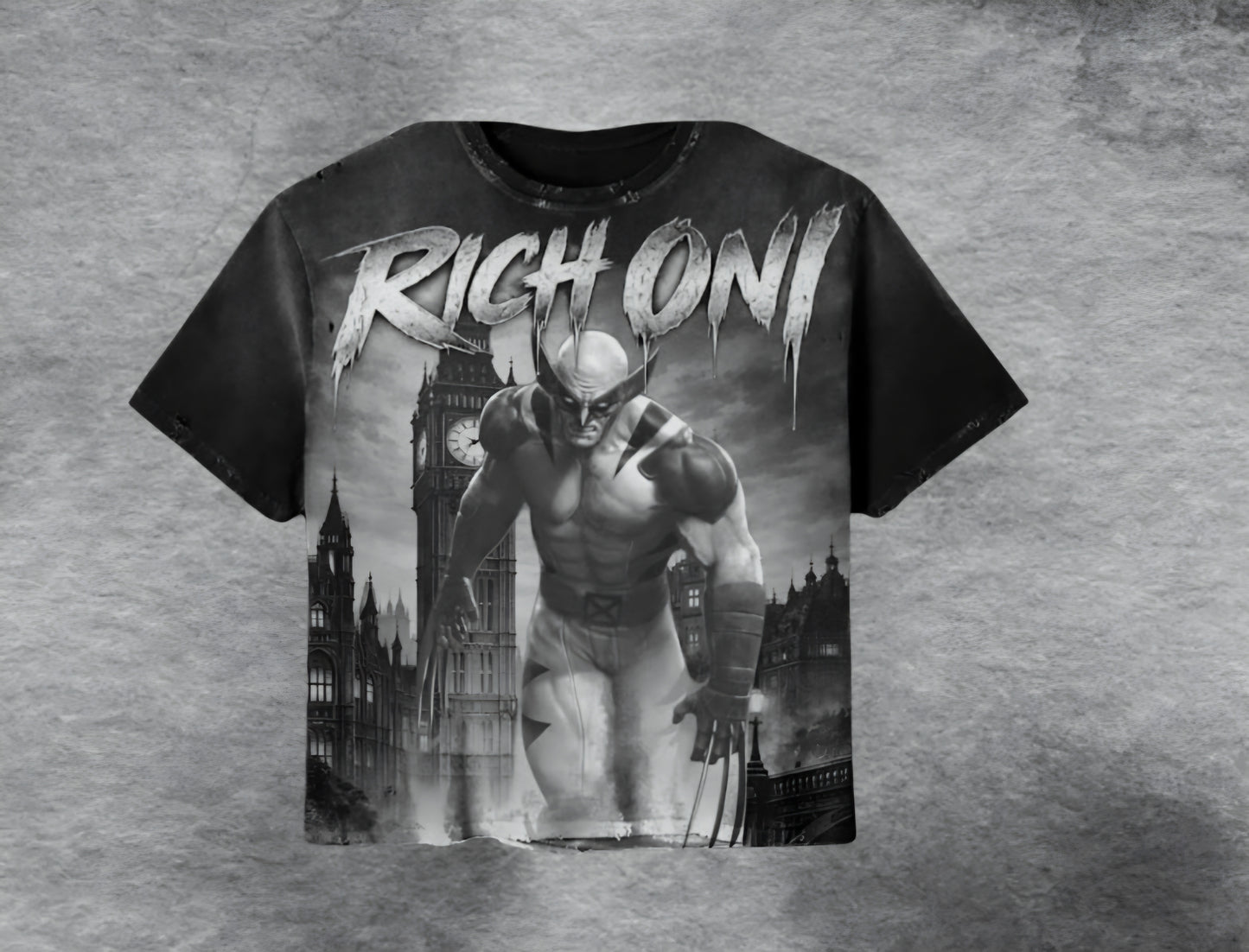 Rich Oni Marvel Tower Heavyweight T-shirt