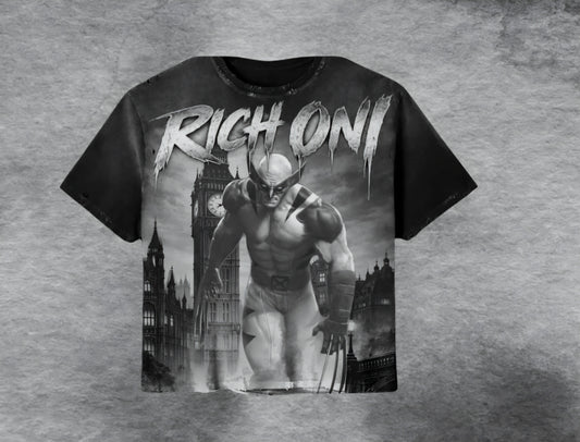 Rich Oni Marvel Tower Heavyweight T-shirt