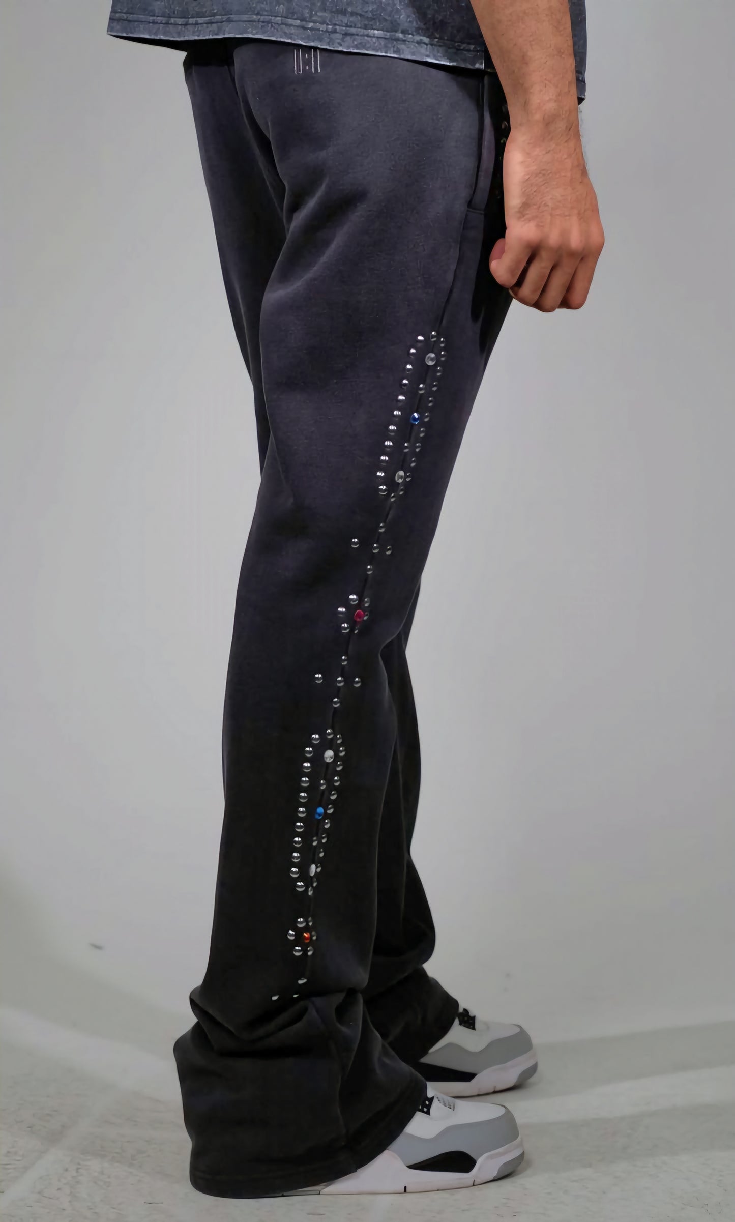 Gunzinii Studded Stacked Sweatpants