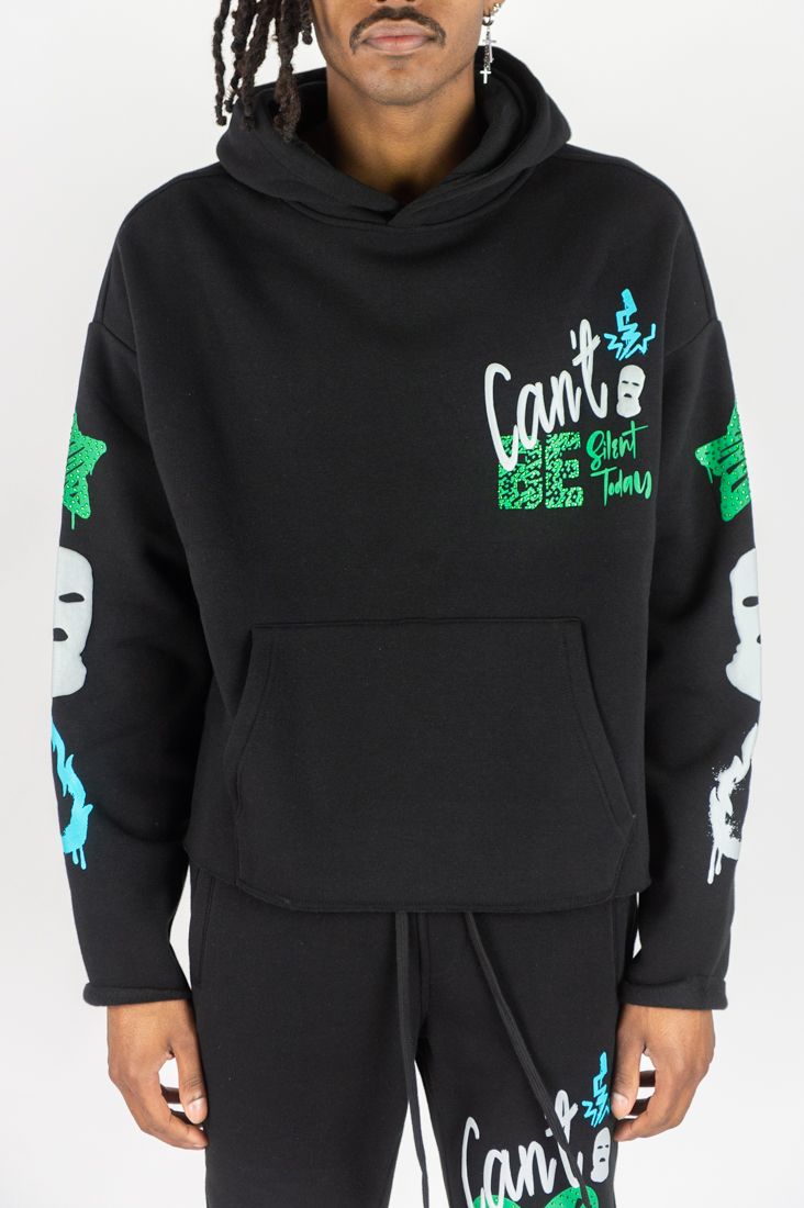 Rebel Minds Can't Be Rhinestone Hoodie