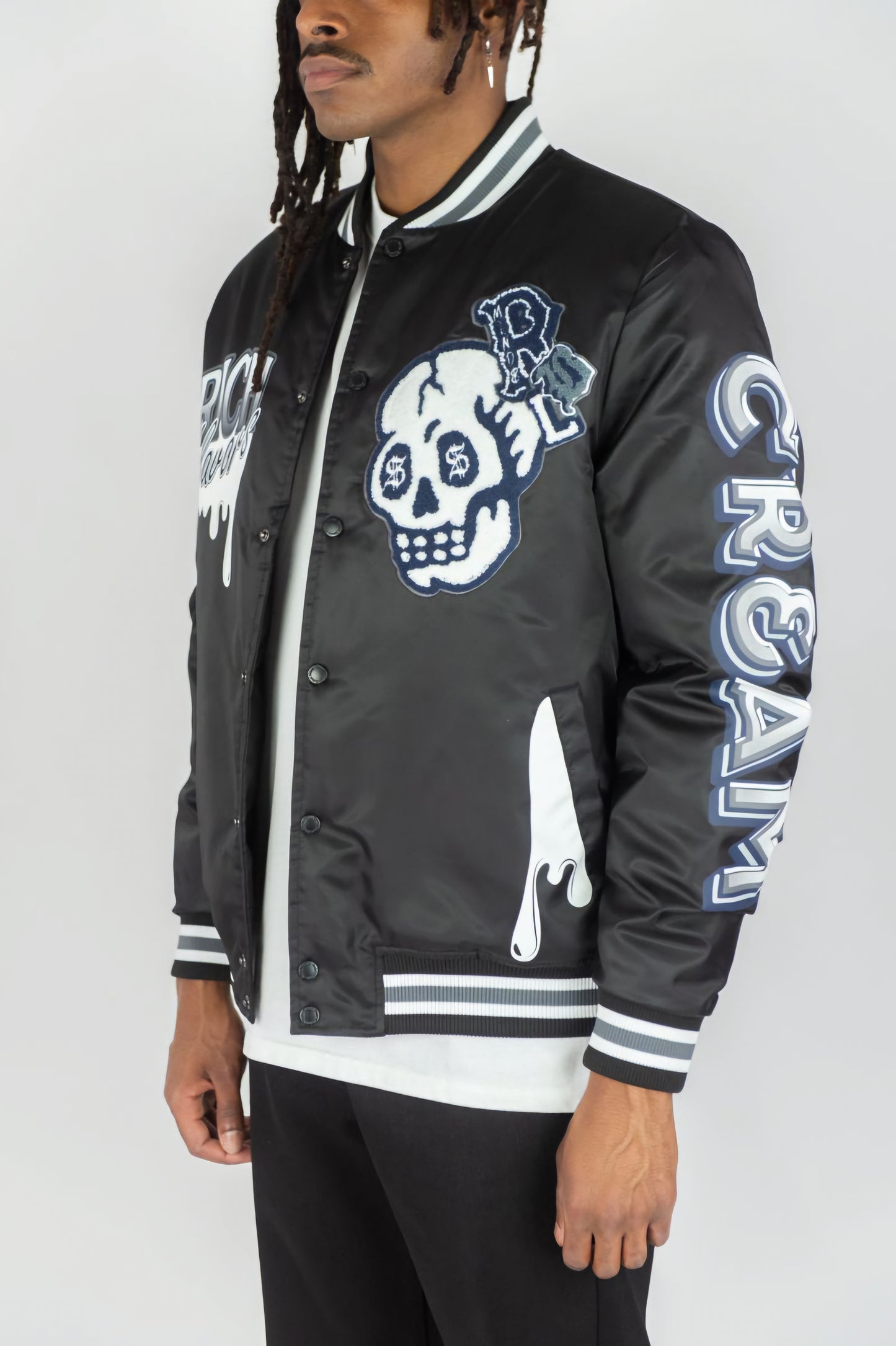 Rebel Minds Rich Flavors Varsity Jacket