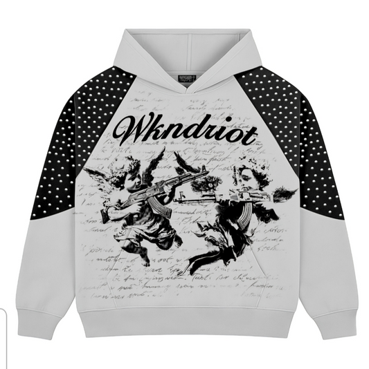 Wknd Riot My Brothers Keeper Rhinestone Hoodie