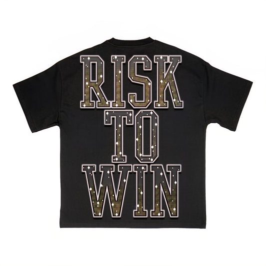 Wknd Riot Risk To Win Rhinestone T-shirt