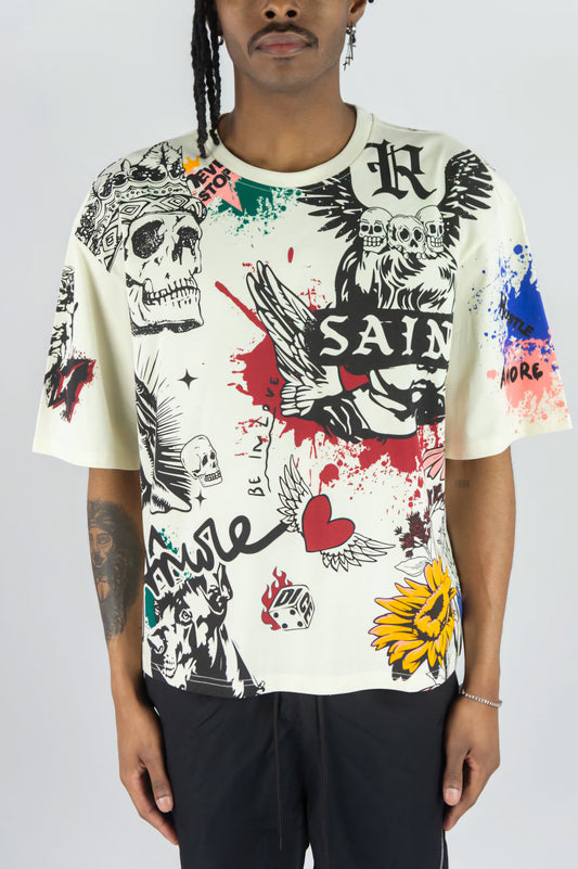 Rebel Minds Saint All Over T-shirt
