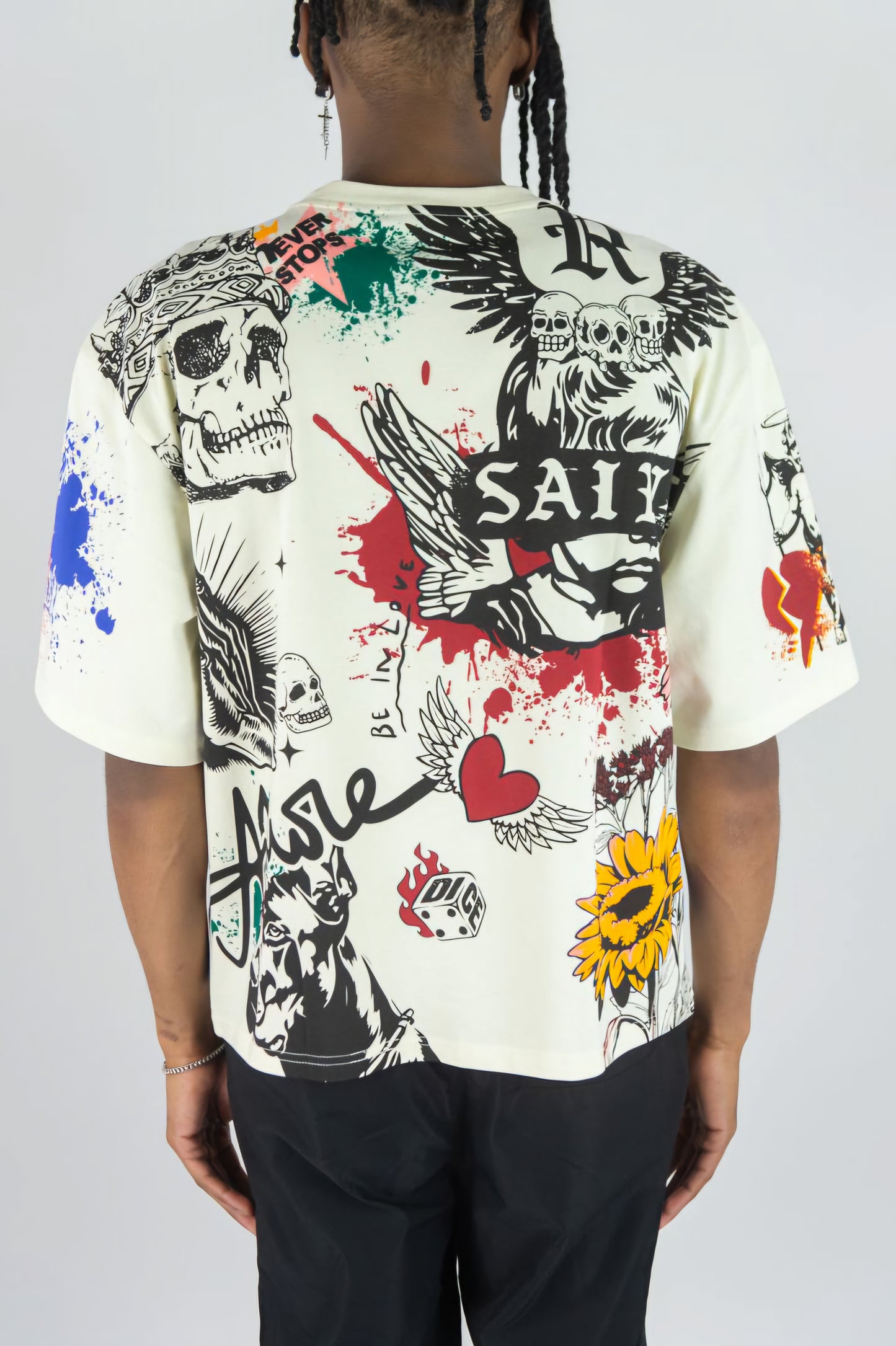 Rebel Minds Saint All Over T-shirt