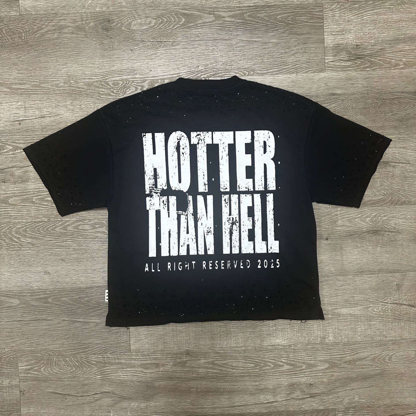 BKYS Hotter Than Hell Rhinestone Cropped T-shirt