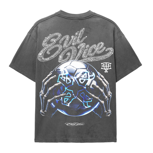 Evil Vice Let's Play Heavyweight Rhinestone T-shirt (Vintage)