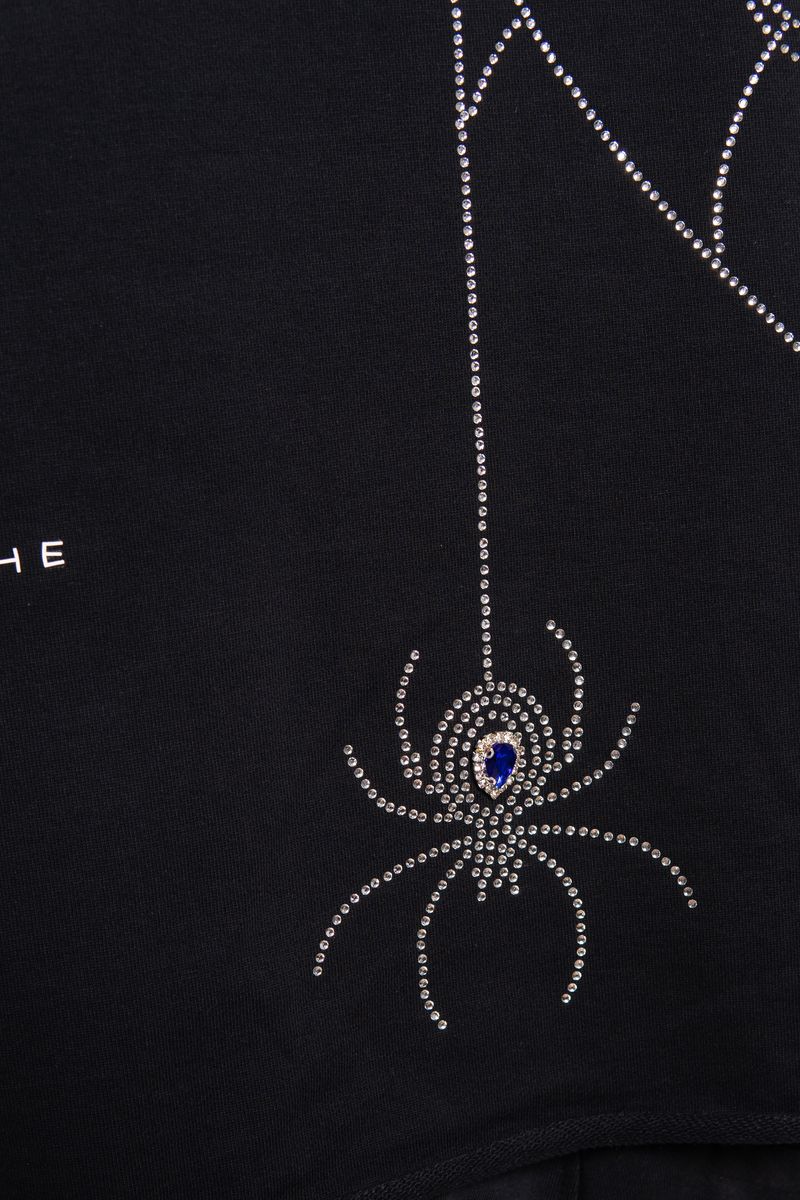 Vie Richie Venom Spider Rhinestone Hoodie