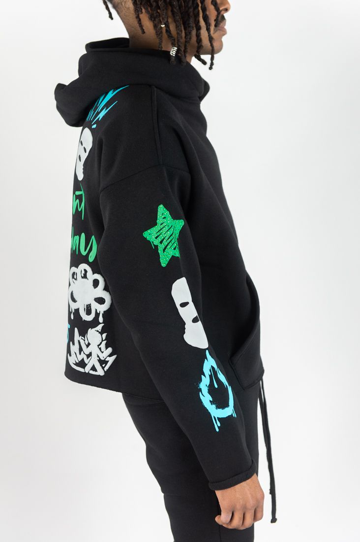 Rebel Minds Can't Be Rhinestone Hoodie