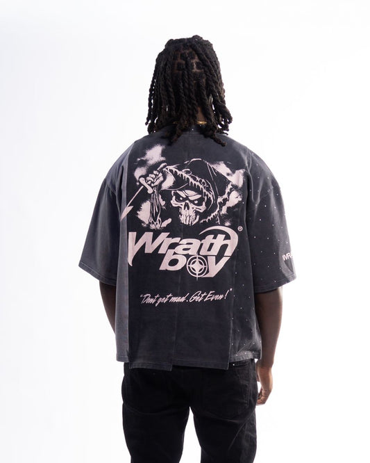 Wrathboy Lone Wolf Rhinestone  T-shirt