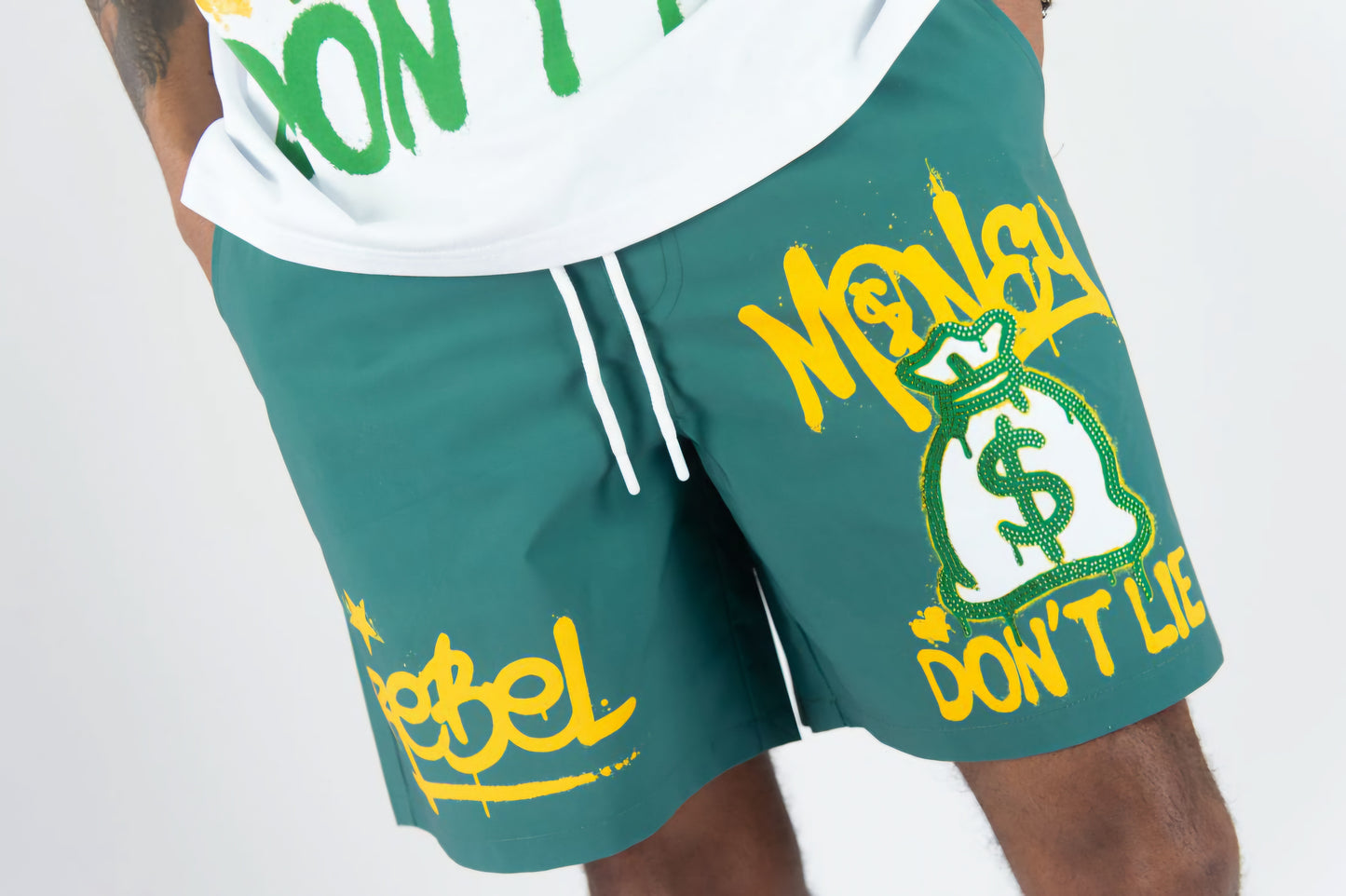 Rebel Minds Money Don't Lie Swim Shorts