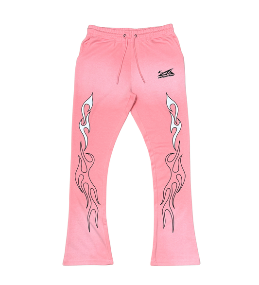 Civilized Artificial Intelligence Stacked Sweatpants (Pink)