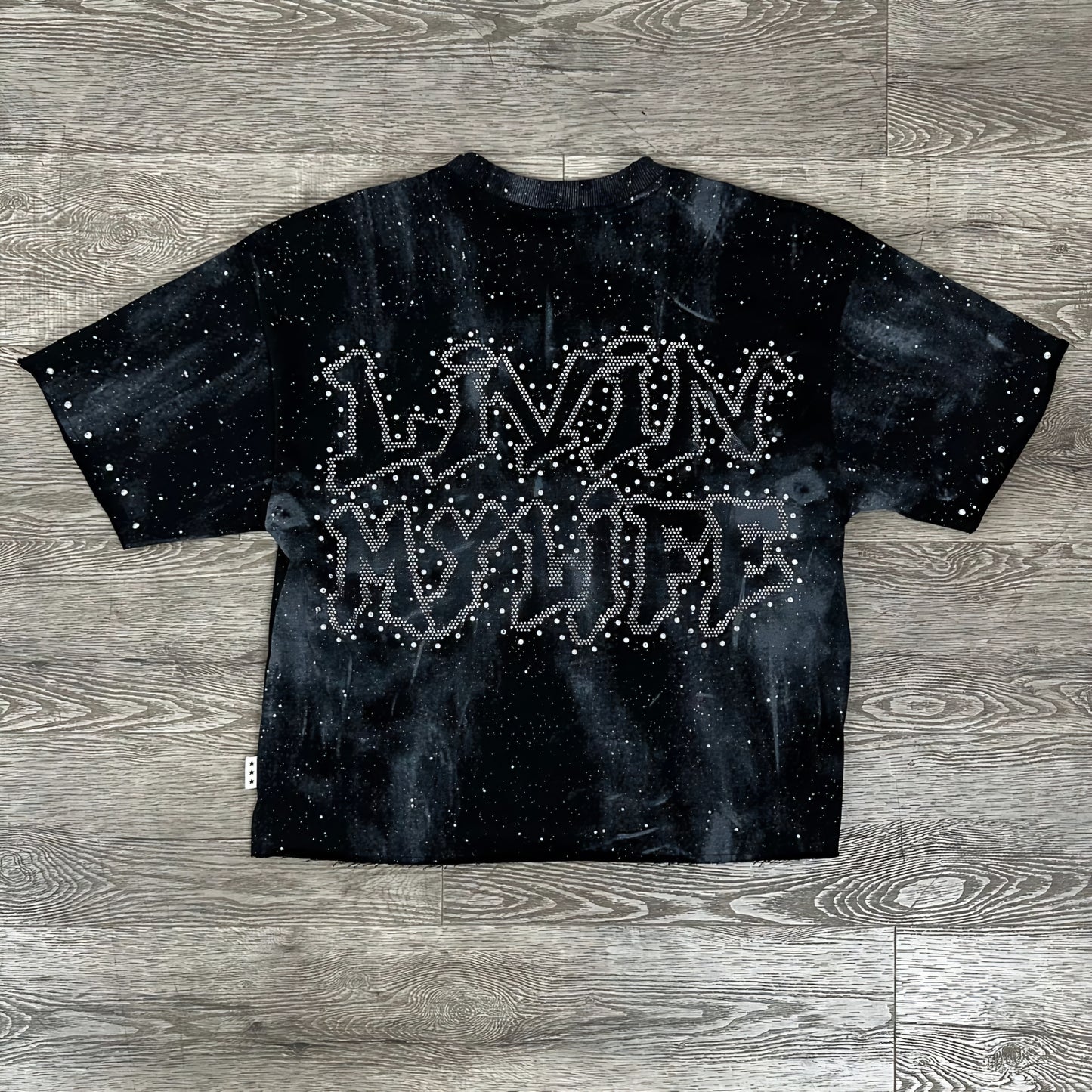 BKYS Livin My Life Rhinestone Cropped T-shirt