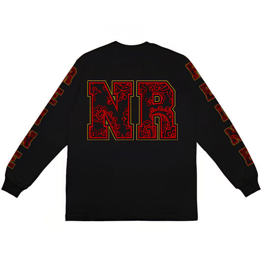 November Reine Rhinestone Heavens Dropout Luxury Heavyweight Long Sleeve T-shirt
