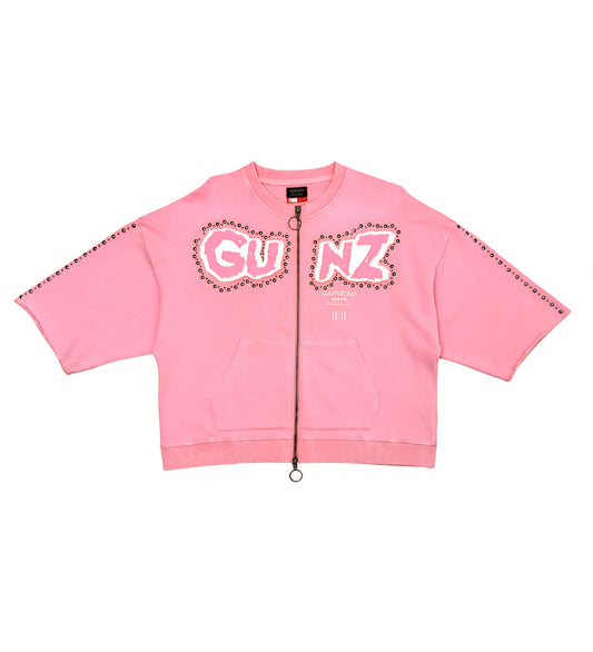 Gunzini Bet On Yourself Full Zip Tshirt Cropped T-shirt & Matching Shorts