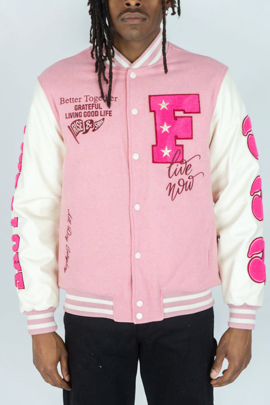 Rebel Minds Live & Love Letterman Jacket