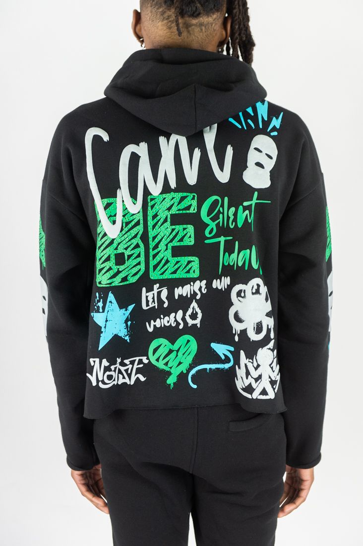 Rebel Minds Can't Be Rhinestone Hoodie