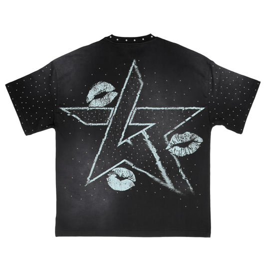 Wknd Riot Born A Star Rhinestone Luxury T-shirt