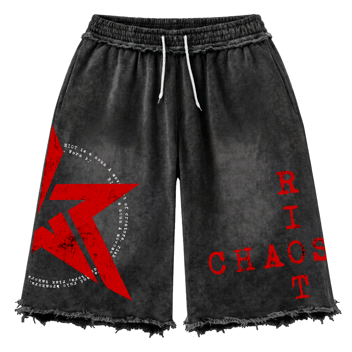 Wknd Riot Chaos Definition Luxury Baggy Shorts