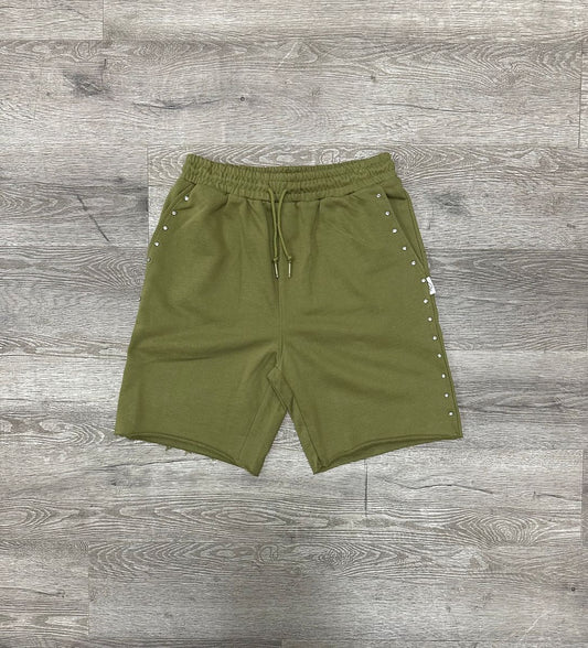 Bkys Rhinestone French Terry Shorts Oak