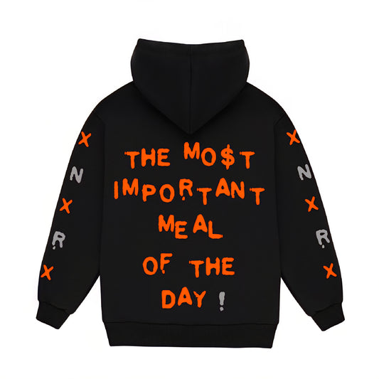 November Reine Rhinestone Sex For Breakfast Luxury 17oz French Terry Hoodie
