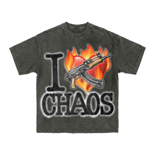 Wknd Riot I Love Chaos Luxury T-shirt
