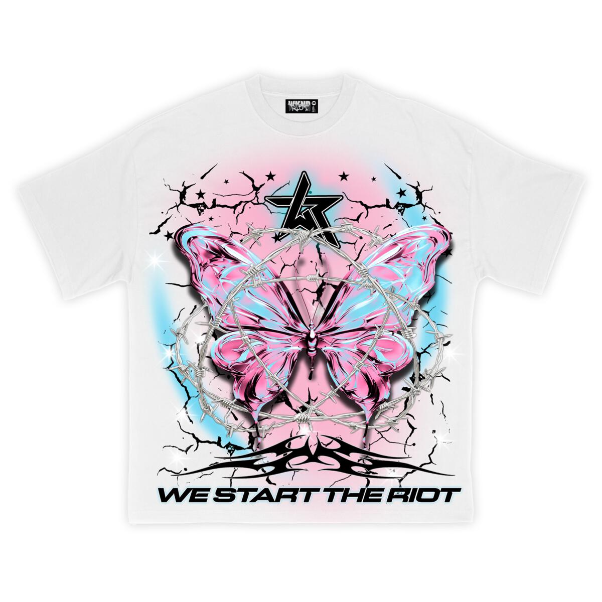 Wknd Riot Butterfly Effect T-shirt (White)