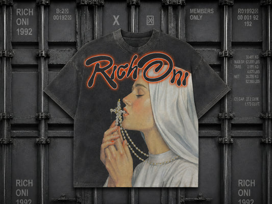 Rich Oni Divine Faith Heavyweight T-shirt
