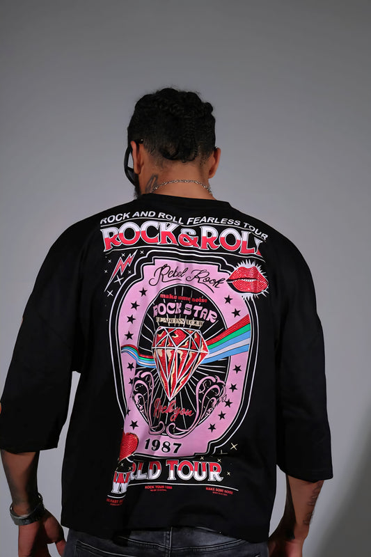 Genuine Rock & Roll Fearless Tour Rhinestone T-shirt