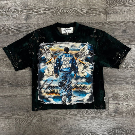 BKYS Fear No Man Rhinestone Cropped T-shirt