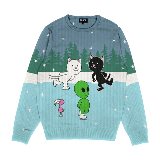 RipNDip Skating With Friends Knit Sweater