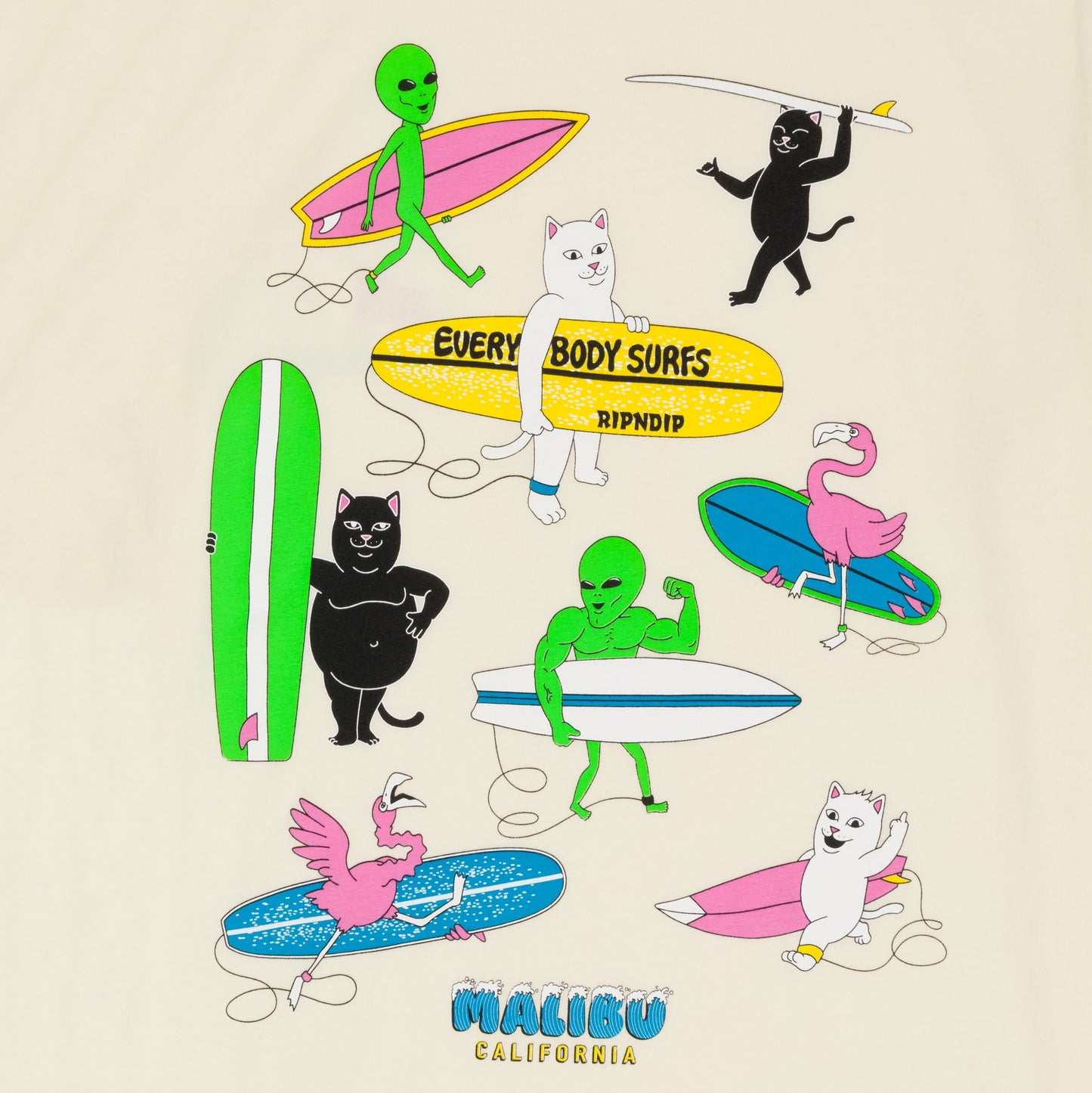 Ripndip Everybody Surfs T-shirt