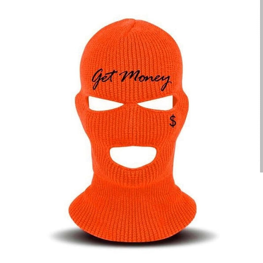 Hasta Muerte Get Money Ski Mask (Orange)