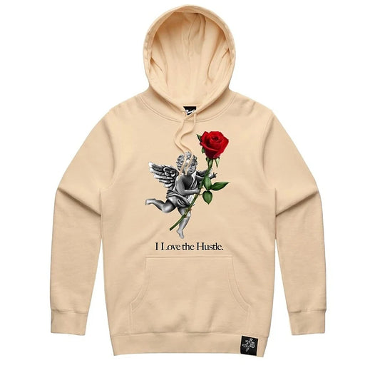 I Love The Hustle Hoodie (Sandshell)