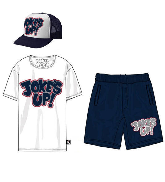 Jokes Up Houston Shorts Set & Matching Trucker Hat