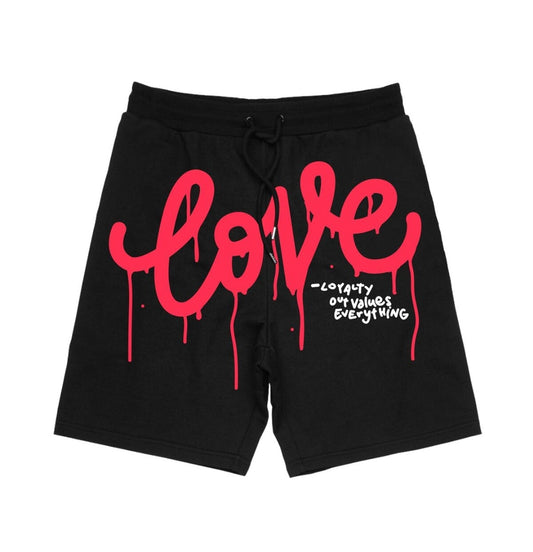 L.O.V.E Logo Drip Shorts
