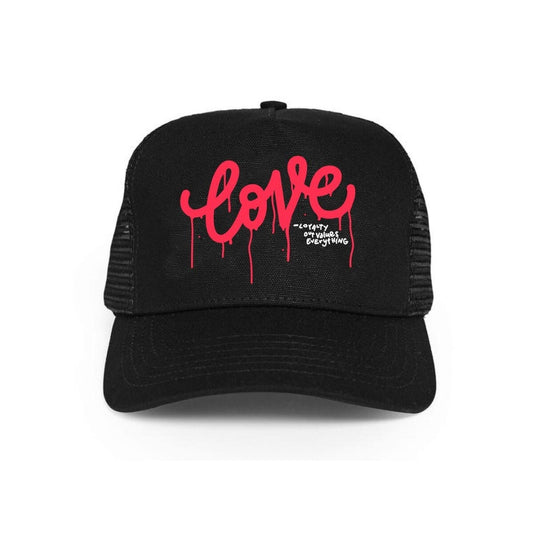 L.O.V.E Logo Drip Trucker Hat