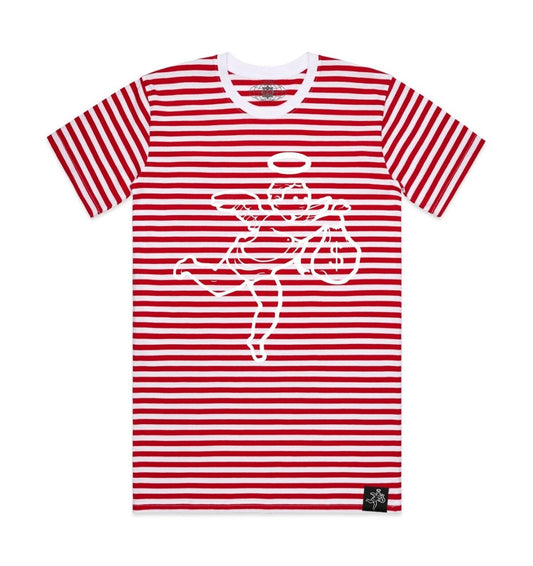 Hasta Muerte Classic Logo Stripe T-shirt