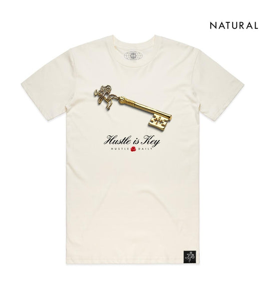 Hasta Muerte Hustle Is Key T-shirt (Natural)