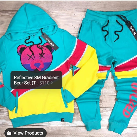 Civilized Bear 3M Reflective Set