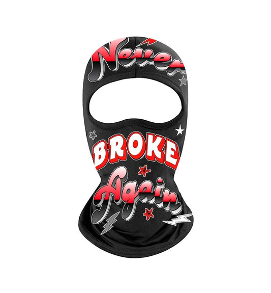 Never Broke Again Cursive Ski Mask