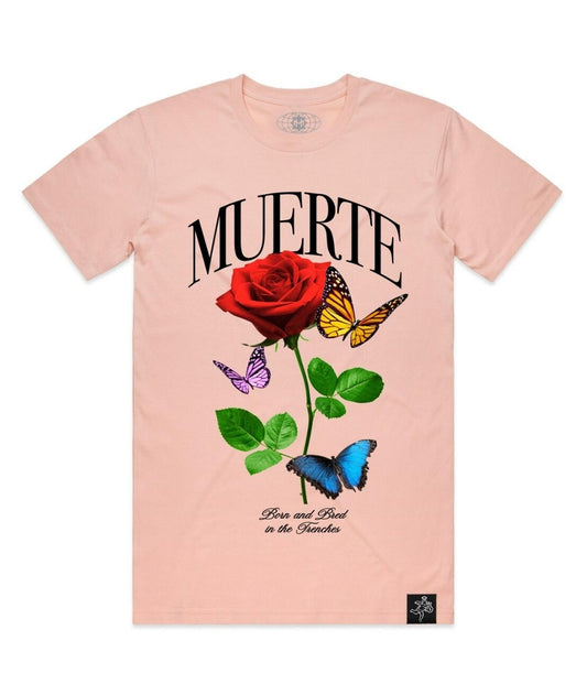 Hasta Muerte Butterfly Trenches (Pink) T-shirt