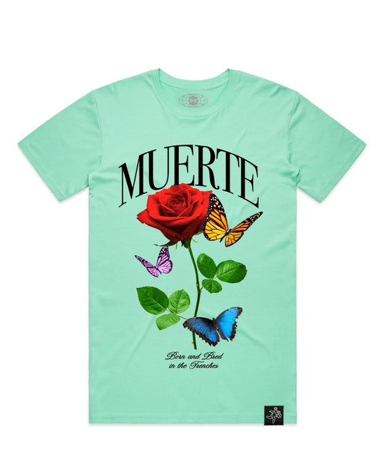 Hasta Muerte Butterfly Trenches T-shirt (Aqua)