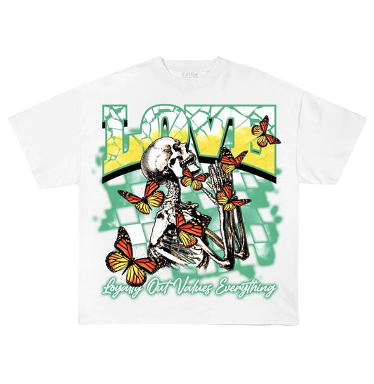 L.O.V.E. Apparel Butterfly Skull T-shirt