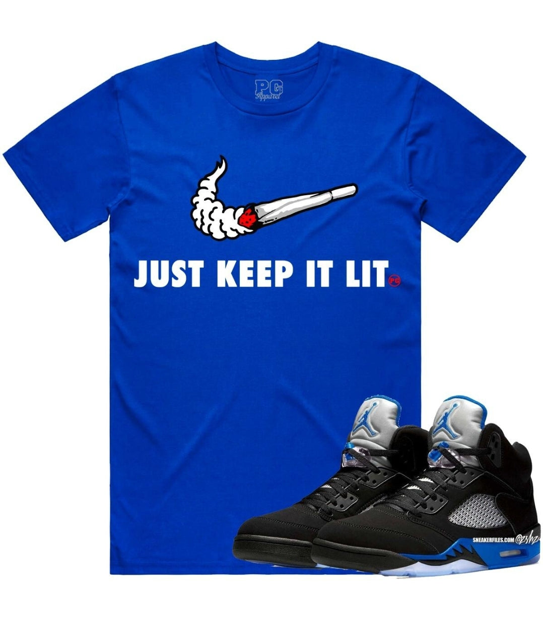 Planet Grapes Keep It Lit T-shirt (Royal)