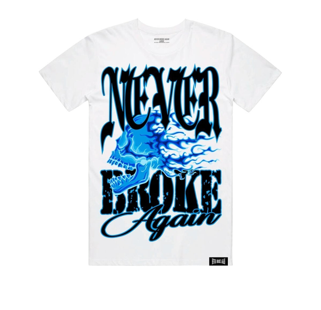 Never Broke Again Blue Skull T-shirt